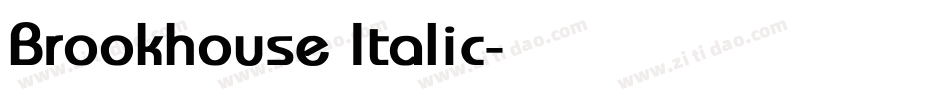 Brookhouse Italic字体转换